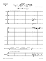 Poulenc Suite française FP 80 for Orchestra - Full Score and Orchestral parts