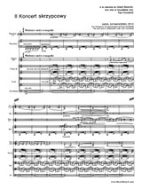 Szymanowski Violin Concerto No.2 sheet music score and parts