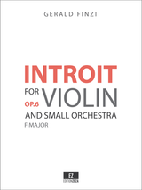 Finzi - Introit for Violin and Small Orchestra sheet music score and parts