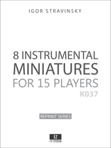 Stravinsky 8 Instrumental Miniatures, Score and Parts