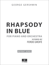 gershwin rhapsody in blue , score and parts, sheet music, spartiti, partitur, noten
