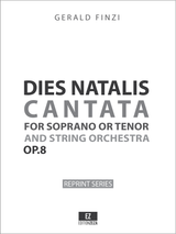 Gerald Finzi: Dies Natalis Op.8, Score & Parts