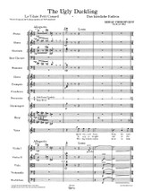 Prokofiev The Ugly Duckling Op.18 for Mezzo-Soprano and Orchestra, full score, orchestral parts, sheet music