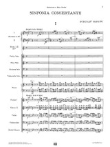 Martinu - Sinfonia Concertante No.2 full score and orchestral parts, sheet music