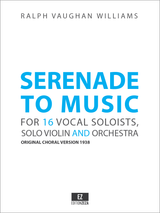Vaughan Williams Serenade to Music, sheet music, full score, orchestral parts