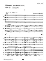 Bacewicz Cello Concerto No.1 full score, set of orchestral parts, partitur, spartiti, partition