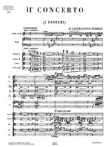 Castelnuovo-Tedesco "I Profeti" Concerto for Violin and Orchestra No.2, full score, sheet music, orchestral parts