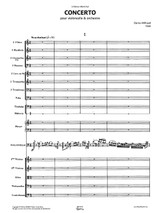 Milhaud Concerto for Cello and Orchestra No.1 Op.136 full score and orchestral parts