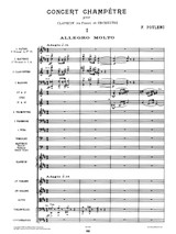 Poulenc: Concert Champêtre sheet music, partition, noten, spartiti