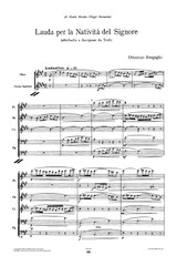 Respighi: Lauda per la Natività del Signore score, orchestra parts, sheet music