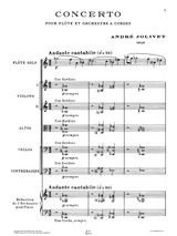 Jolivet: Concerto for Flute and String Orchestra, Score and Parts