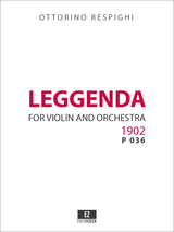 Respighi: Leggenda for Violin and Orchestra score and parts