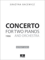 Bacewicz: Concerto for Two Pianos and Orchestra, conductor's score and orchestral parts, sheet music Bacewicz: Concerto for Two Pianos and Orchestra, conductor's score and orchestral parts, sheet music