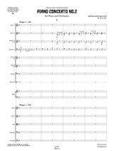 Shostakovich Piano Concerto #2 conductor's score, set of parts, sheet music, noten, partituri