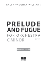 Vaughan Williams Prelude and Fugue in C minor for orchestra, full score, orchestral parts, sheet music