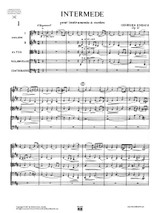 Enescu Intermezzo Op.12 for strings, orchestra parts, sheet music, full score