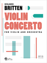 Benjamin Britten Concerto for Violin and Orchestra full score, set of parts, orchestra parts
