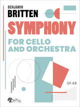 Benjamin BRITTEN Symphony for Cello & Orchestra Op.68  conductor's score, orchestral parts , noten, spartiti, partitur