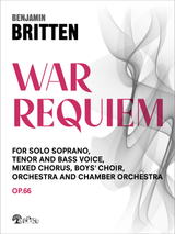 Benjamin Britten: War Requiem Op.66 full score, orchestra parts, sheet music