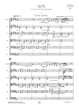 Sibelius Suite for Violin and Strings full score, orchestra parts, partition