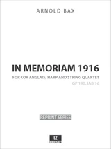 Arnold Bax In Memoriam score, parts, sheet music
