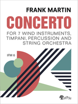 Frank Martin Concerto for 7 Wind Instruments, Timpani, Percussion and String Orchestra, sheet music, orchestra parts, score