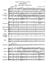 Glière Horn Concerto conductor's score, set of parts, concerto for horn and orchestra, partition