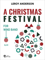 Leroy Anderson A Christmas Festival full score, set of parts, wind band, Christmas music