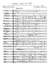 Vaughan Williams Nothing Is Here For Tears conductor's score, orchestra parts, sheet music