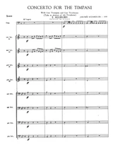 Weinberger Concerto for Timpani, conductor's score, partition, partituri