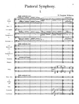 Vaughan Williams A Pastoral Symphony conductor's score, sheet music, orchestral parts
