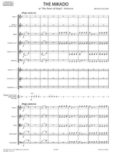 sheet music Sullivan The Mikado Overture full score