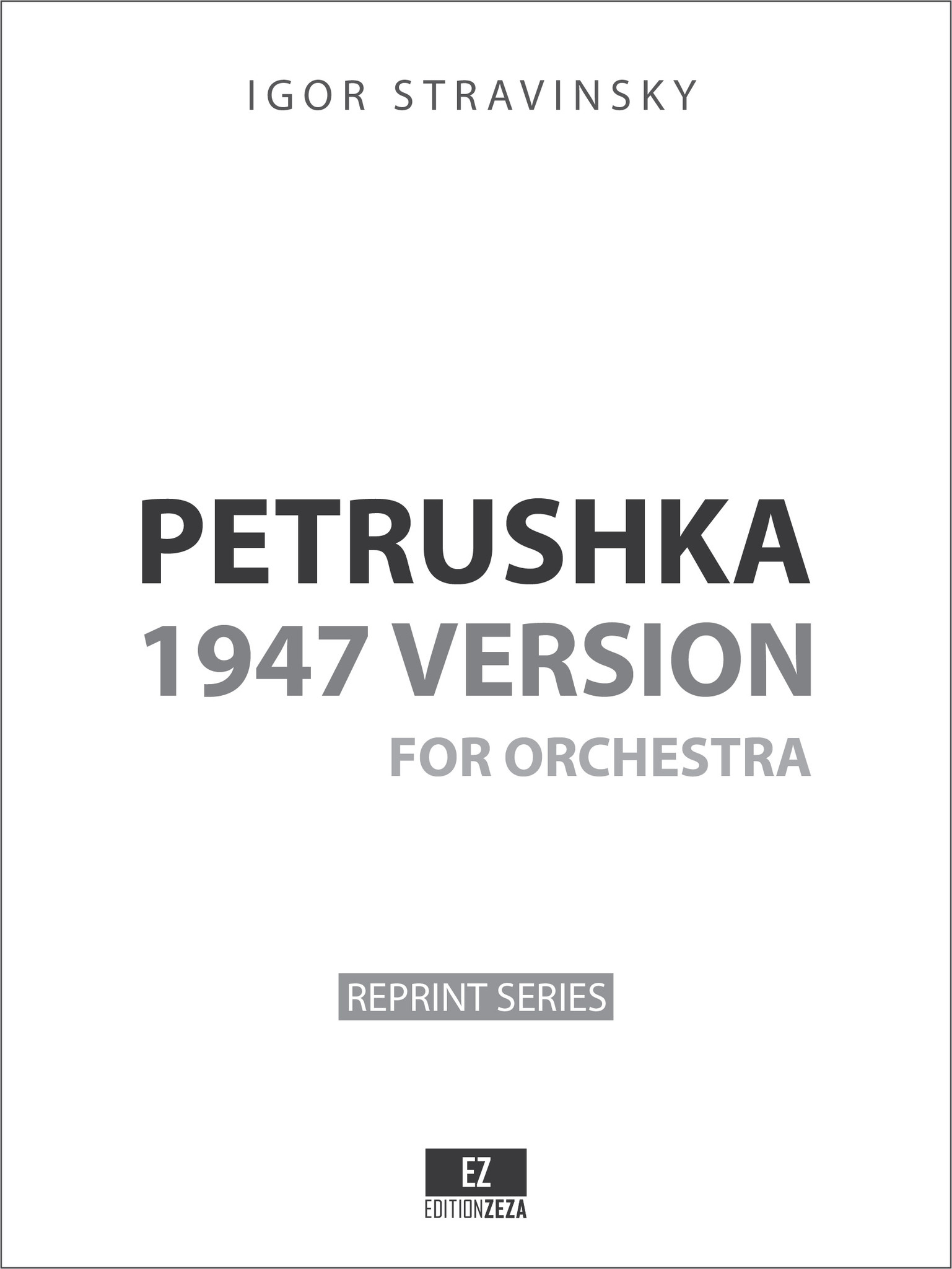 Stravinsky: Petrushka