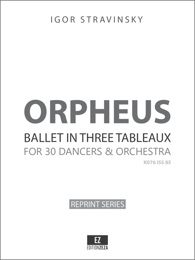 Stravinsky The Firebird Suite 1919 Full Score And Parts For Orchestra