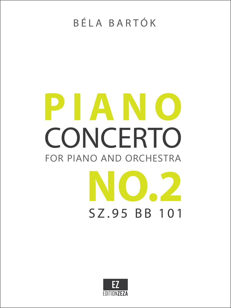 Bartok: Piano Concerto No.2 Sz.95 - Sheet Music X - Scores and Parts