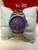 Coach watch  stainless with purple face