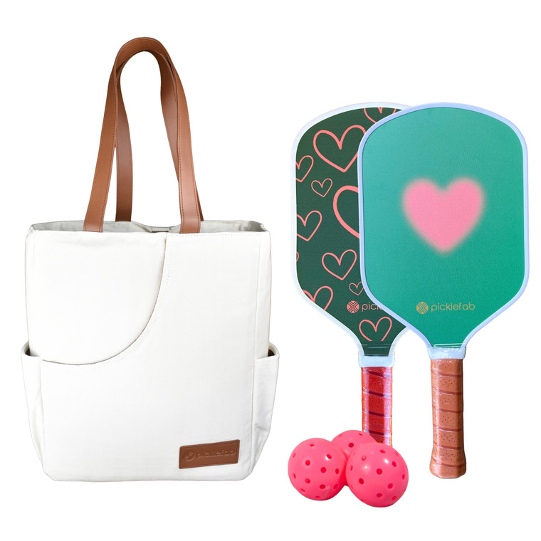 Signature Hearts Pickleball Set