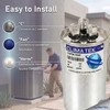 ClimaTek Round Dual Run Capacitor 75 + 5 uf MFD 440 Volt Replaces Packard PRCFD755