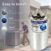 ClimaTek Round Dual Run Capacitor 60 + 10 uf MFD 370 Volt Replaces Packard PRCD6010