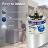 ClimaTek Round Dual Run Capacitor 45 + 3 uf MFD 370 Volt Replaces Packard PRCD453