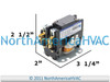 621665 - ClimaTek 1 Pole 40 Amp Condenser Contactor Relay Replaces Intertherm Nordyne Miller