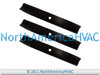 3x TrueCut Dixon 17 x  2½ Med. Lift Lawn Mower Deck Blade | 539129741 539126276 8689 9229 9258 9264