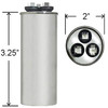 CAP050300440RSS - ClimaTek 30/5 uf MFD 440 Volt Capacitor Replaces Goodman Amana Janitrol