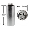 024-25049-700 1498-5551 - ClimaTek 55/5 uf MFD 370 Volt Capacitor Fits York Coleman Luxaire