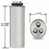 Climatek Run Capacitor 80+7.5 uF MFD 440 Volt Round Fits ICP Heil HQ1086648AX