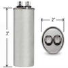 Climatek Motor Run Capacitor 30 uF MFD 440 Volt Round Fits Diversitech 45300R