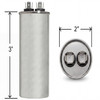 Climatek Motor Run Capacitor 25 uF MFD 440 Volt Round Fits GE Genteq 97F9447