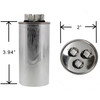 ClimaTek Capacitor Dual Replaces Amrad RA2000-44-305-406 RA2000/37406+305  - 40 + 3 uf MFD 370 440 Volt VAC