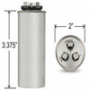 ClimaTek Round Dual Capacitor CAP99 2514R CAP99-2514R  - 25 uf MFD 370 440 Volt VAC