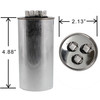 ClimaTek Capacitor Replaces Packard DiversiTech 4JR1075 3GR1075 PRCD7510 PRCFD7510  - 75 + 10 uf MFD 370 440 Volt VAC